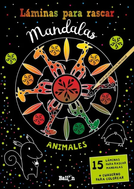 Láminas para Rascar Mandalas - Animales