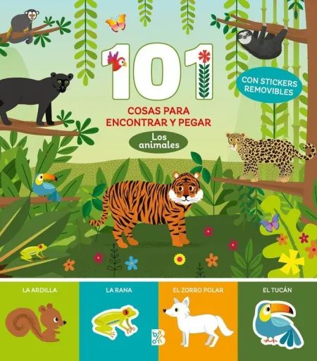 101 Cosas Encontrar y Pegarlos Animales