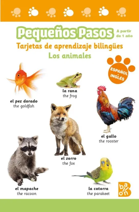Tarjetas Bilingues los Animales