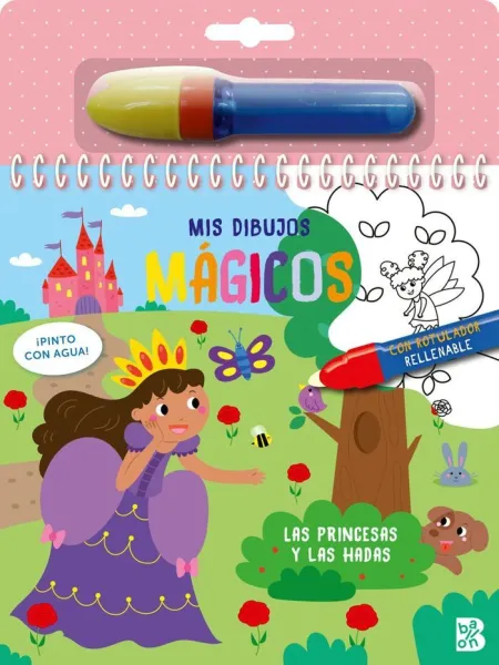 Pinto con Agua las Princesas y las Hadas