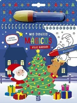 Pinto con Agua Feliz Navidad