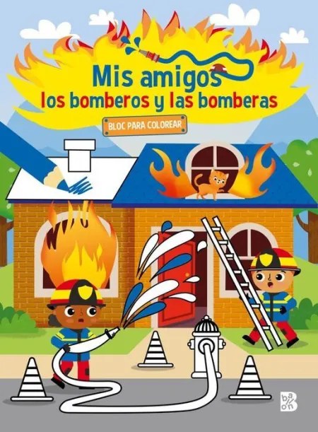 Bloc para Colorear Bomberos