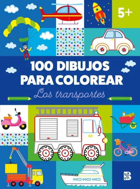 100 Dibujos para Colorear-Los Transportes