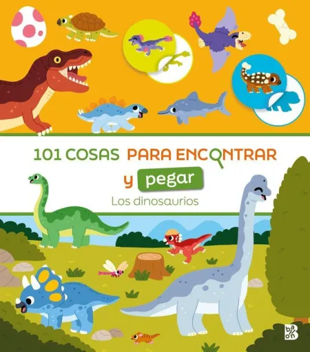 101 Cosas Encontrar y Pegar Dinosaurios