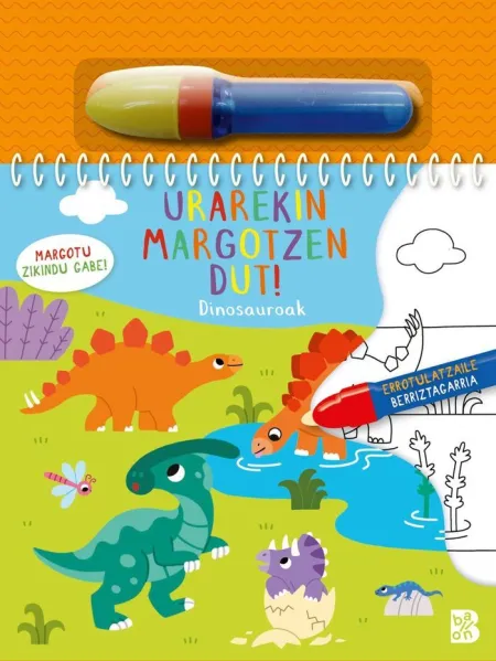 Urarekin Margotzen Dut Dinosauroak