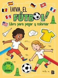 ¡Viva el Fútbol! Libro para Pegar y Colorear