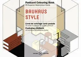 Bauhaus Style Postcard Colouring Book