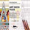 COLOURING BOOK ART DECO TILES