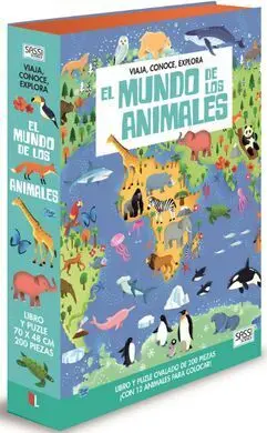 El Mundo de los Animales (Libro + Puzzle Ovalado)