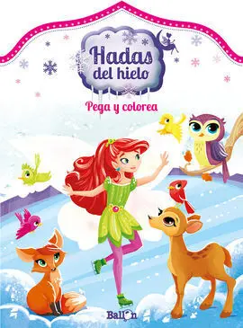 Hadas del Hielo - Pega y Colorea