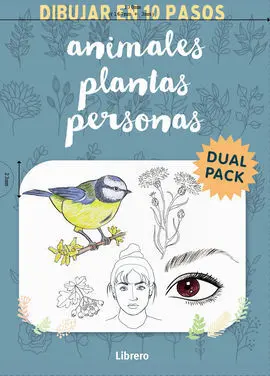 Pack Dibujar en 10 Pasos Personas y Animales y Plantas
