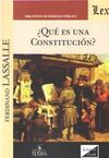 ¿QUE ES UNA CONSTITUCION?