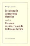 LECCIONES DE ANTROPOLOGÍA FILOSÓFICA