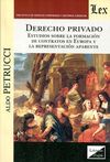 DERECHO PRIVADO. ESTUDIOS SOBRE LA FORMACIÓN DE CONTRATOS EN EUROPA Y LA REPRESENTACIÓN APARENTE