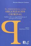 PERTENENCIA A UNA ORGANIZACIÓN CRIMINAL.