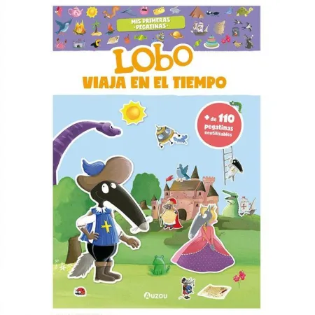 Pegatinas Lobo Viaja a Traves Ti