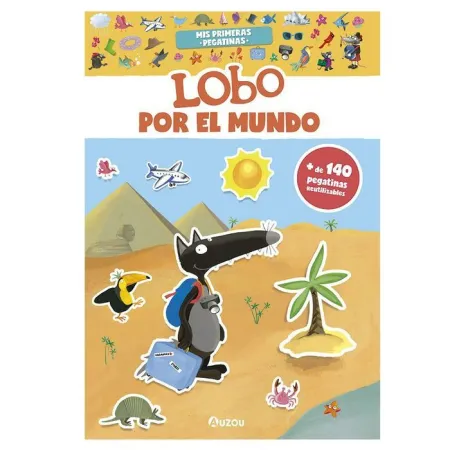 Pegatinas Lobo Viaja Alrededor M