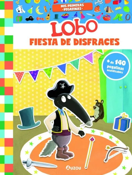 Pegatinas Lobo Fiesta Disfraces.