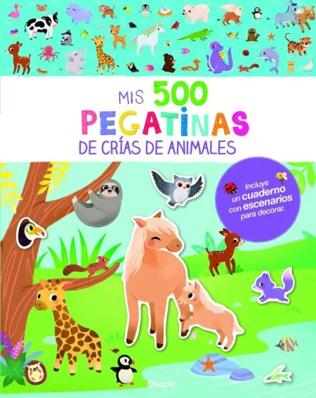 500 Pegatinas Crias de Animales.