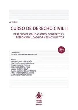 Curso de Derecho Civil Ii- Derecho de Obligaciones, Contratos y Responsabilidad por Hechos Ilicitos