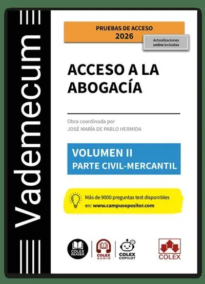 Vademecum Acceso a la Abogacía. Volumen Ii. Parte Específica Civil-Mercantil