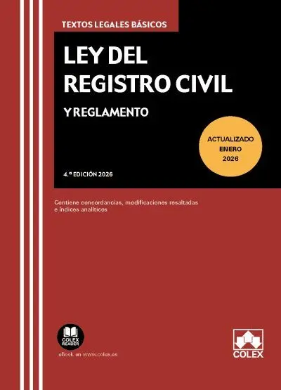 Ley del Registro Civil y Reglamento 2026
