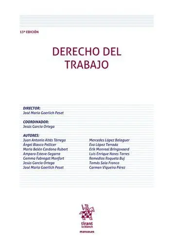 Derecho del Trabajo 13ª Edicion
