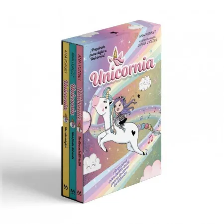 Cofre Unicornia 3 Libros Esp