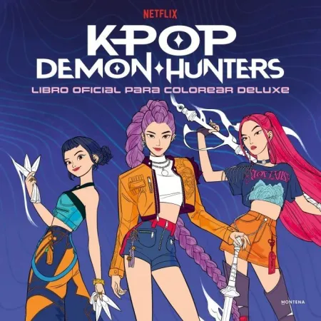 Kpop Demon Hunters Libro para Colorear