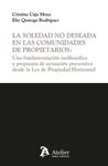 SOLEDAD NO DESEADA EN LAS COMUNIDADES DE PROPIETARIOS