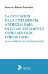 APLICACION DE LA INTELIGENCIA ARTIFICIAL PARA OTORGAR TESTAMENTO OLOGRAFO EN EL