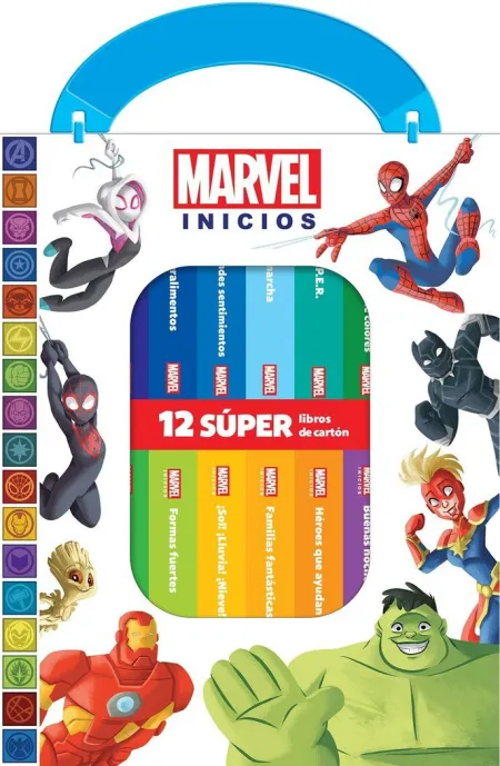 Marvel Inicios - mi Primera Biblioteca - 12 Libros