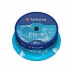 CD-R VERBATIM 700 MB 52X EXTRA PROT TARRINA 25 UDS