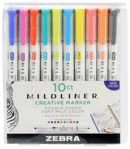 ROTULADOR ZEBRA MILDLINER DOBLE PUNTA FLUORESCENTE