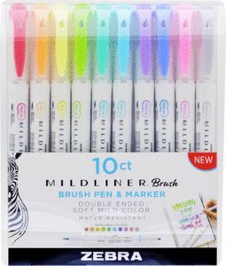 ROTULADOR ZEBRA MILDLINER DOBLE PUNTA PINCEL FLUO