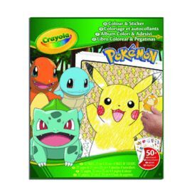LIBRO PARA COLOREAR + STICKERS POKEMON