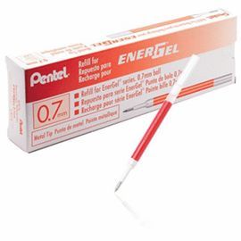 RECAMBIO BOLIGRAFO PENTEL ENERGEL 0,7 LR7 ROJO