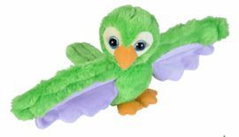 PELUCHE HUGGERS LORO VERDE