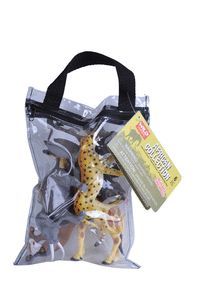 FIGURAS DE ANIMALES BOLSA CON CREMALLERA AFRICA