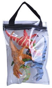 FIGURAS DE ANIMALES BOLSA CON CREMALLERA T-REX
