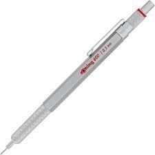 PORTAMINAS ROTRING 600 0.5 MM PLATA