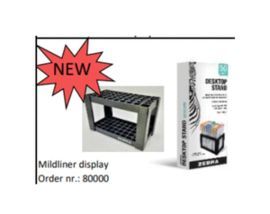 EXPOSITOR ZEBRA PARA ESCRITORIO CAPACIDAD 50 UDS