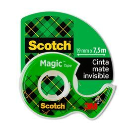 CINTA INVISIBLE SCOTCH MAGIC + DISPENSADOR 19MMX7