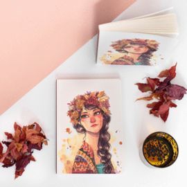 CUADERNO A5 LISO ESTHER GILI KURI ILUSTRADO