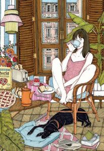 CUADERNO ANA JAREN GIRL AT HOME