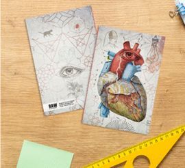 LIBRETA CORAZON SALVAJE 48 PGS 110 GRS LISO EL LUC