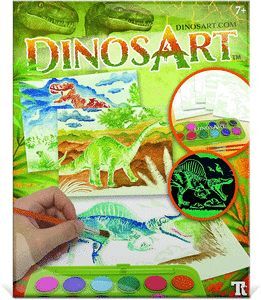 DINOSART ACUARELA MAGICA - BRILLAN EN LA OSCURIDAD