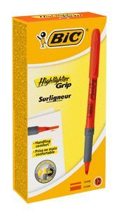 MARCADOR BIC HIGHLIGHTER GRIP 1.6 MM NARANJA