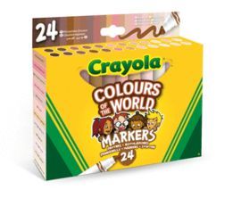 ROTULADOR CRAYOLA MAXI PUNTA 24 COLORES COLOURS OF