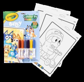 LIBRO ACTIVIDADES Y COLOREA POR NUMEROS BLUEY 6 RO